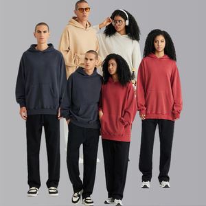 420 Gsm Heavyweight Vintage Sudadera con capucha Logotipo personalizado Lavado de gran tamaño - Product Image 5