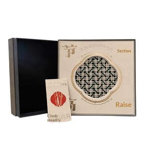 Custom 2026 Bamboo Woven Rigid <b>Gift</b> <b>Box</b> with Lid for Creative Handmade Presents - Product Image 1