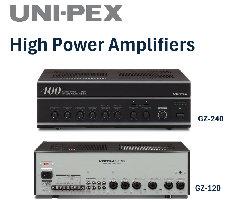Uni-pex High Power Active Professional Amplifier GZ-120/GZ-240