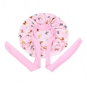 Gorro de Satén para Mujer, con Lazo y Bandas Elásticas Anchas, para Viajes, Uso Diario y al Aire Libre - Product Image 6