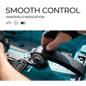 Système de propulsion <span class=keywords><strong>hybride</strong></span> sans balais pour moteur de kayak électrique personnalisé, poussée de 65 lb, commande manuelle, propulsion par hélice pour le surf - Product Image 3