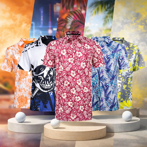 Camiseta Polo de Golf Elástica de Nailon con Diseño Delgado y Elástico en 4 Direcciones para Hombre, con Logotipo Personalizado - Product Image 1