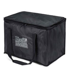 Manufacturer Customization Black Waterproof Travel Cooler Bag Canvas Takeaway Insulation Bag - Product Image 2