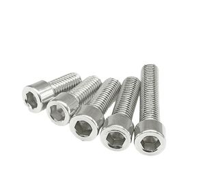 Vis à tête plate M4 0,7 x 12 mm en acier inoxydable 304 (18-8) ou acier au carbone, DIN 7991, à six pans creux, zinguées, filetage fin - Product Image 1