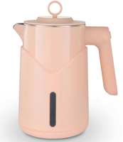 Bouilloire électrique 1,8 L à double paroi avec protection anti-ébullition à sec, prix usine, appareil électroménager populaire