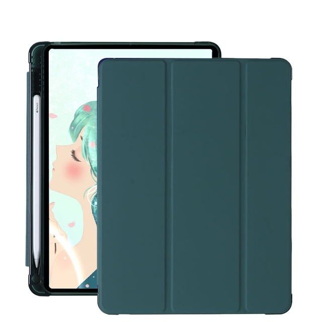 Shockproof Smart Cover Tablet Case for iPad Air 13 M2 Case Soft Transparent Back Cover for iPad Air 13 2024 Pencil Holder Case