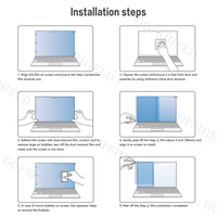 Protecteur d'écran AR haute définition pour ordinateur portable pour Macbook Air 13.6 pouces protecteur d'écran Ultra-Transparent Anti reflet éblouissement