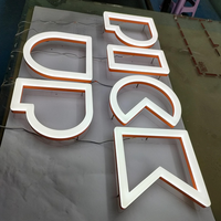 Enseigne lumineuse à bande lumineuse en acrylique étanche avec source de lumière LED personnalisée, lettre pour entreprise, magasin de détail, décoration, application de bureau