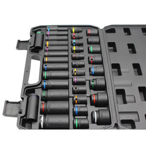 WZAUTO – Kit d'outils de réparation automobile 35 pièces, jeu de douilles à chocs profondes 1/2 po de haute qualité VKT4056, jeu de douilles à chocs profondes métriques - Product Image 4