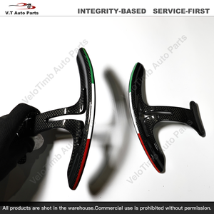 Emblema de <span class=keywords><strong>bandera</strong></span> de paletas de cambio de fibra de carbono genuino para <span class=keywords><strong>Ferrari</strong></span> 812 F8 70006495 Material Premium ajuste exacto piezas originales duraderas - Product Image 5