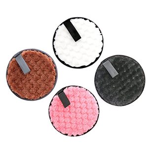 Lingette démaquillante personnalisable avec logo, éponge de beauté ovale réutilisable en flanelle colorée 11x11cm, cadeau pour le lavage du visage - Product Image 5