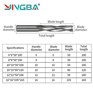 YingBa, proveedor mayorista en línea, molino <span class=keywords><strong>de</strong></span> extremo áspero <span class=keywords><strong>de</strong></span> <span class=keywords><strong>tres</strong></span> flautas <span class=keywords><strong>de</strong></span> carburo sólido para abridor <span class=keywords><strong>de</strong></span> <span class=keywords><strong>agujeros</strong></span> <span class=keywords><strong>de</strong></span> llave <span class=keywords><strong>de</strong></span> madera, fresa áspera - Product Image 5