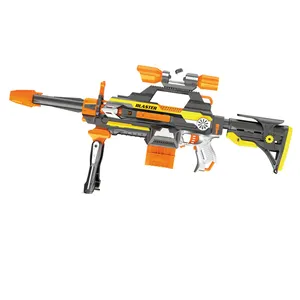 M82 keskin nişancı yumuşak kurşun oyuncak tabanca çocuklar için elektrikli kapsam tüfek köpük Blaster 30 dart DIY montaj seti noel hediyesi için erkek