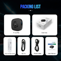 Décodeur Réseau Mortal T1 Ultra 8K Ultra DUAL UI Android 14 Rockchip RK3518 Quad Core 2 Go RAM 8 Go ROM Wi-Fi 6 Puissant Boîtier IPTV