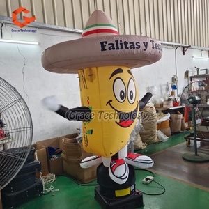 ตุ๊กตาลมเป่าลมรูปทรงใหม่ ตุ๊กตาลมเป่าลมรูปทาโก้ ตุ๊กตาลมเป่าลมรูปแพน<span class=keywords><strong>เค้ก</strong></span> ตุ๊กตาลมเป่าลมรูปคนลอยฟ้า สำหรับ<span class=keywords><strong>โฆษณา</strong></span>ร้านอาหาร - Product Image 4