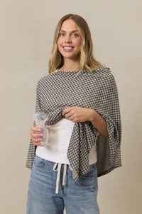 Copertura per Allattamento Traspirante in Mussola, 100% Cotone, Motivo a Quadri, Vestibilità Comoda, Grembiule per Mamme - Product Image 5
