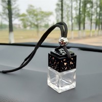 Diffuseur de parfum de luxe pour voiture, flacon vide, pendentif pour huiles essentielles