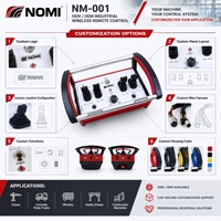 Télécommande sans fil professionnelle NOMI NM-001 avec temps de réponse ≤20ms pour les opérations de pont roulant