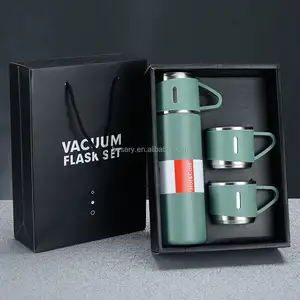 Dubbele Muur Roestvrijstalen Tumbler Gefilterde Waterflessen Corporate Cadeau Set Luxe Promotionele Thermos Vauccm Fles Cadeau Set