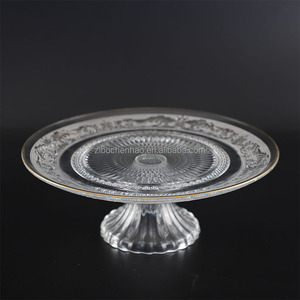Venta caliente al por mayor platos de vidrio de frutas con bordes dorados y platos de postre son adecuados para bodas, banquetes familiares y hoteles - Product Image 2