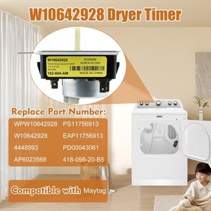 ตัวตั้งเวลาเครื่องอบผ้า W10642928 115V เครื่องอบผ้าแบบฝังตัว โครงพลาสติก ใช้งานด้วยมือ - Product Image 3