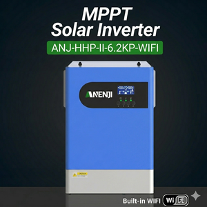 Inversor Híbrido Anenji ANJ-HHP-II-6.2KP-WIFI de 6.2kw, Inversor Solar Fuera de la Red y Conectado a la Red, con Wifi Integrado, Pantalla a Color, MPPT, en Stock - Product Image 6