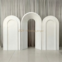 BK-101 - Fondo de PVC Multicapa con Forma de Arco para Decoración de Bodas y Eventos, Fondo para Fotos, Accesorios para Fotomatón, Fondo Floral