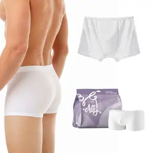 Manufacturers Custom Logo Sexy Spa Disposable Underwear Disposable 100% Cotton Underwear