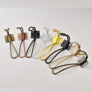 <b>Wall</b> Mounted Iron Wire Clothes <b>Hooks</b> For Cabinet Door <b>Wall</b> Hanging Durable Home Decor Antique Style Rectangle Shape - Product Image 3