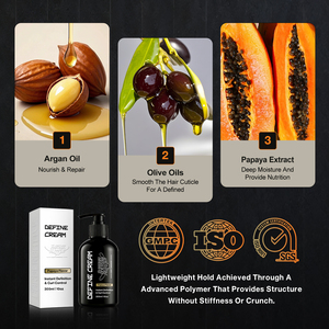 Crème Coiffante Professionnelle en Gros <span class=keywords><strong>pour</strong></span> Hommes : Contrôle <span class=keywords><strong>les</strong></span> <span class=keywords><strong>Cheveux</strong></span> Rebelles, Hydrate et Finition Naturelle - Product Image 3