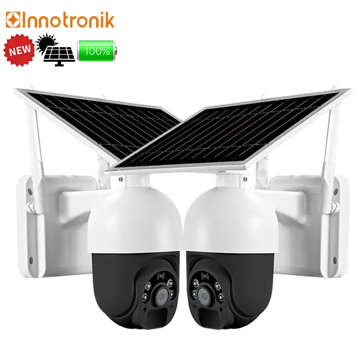 Innotronik 4G 6W Solar IP SIM-Karte 1080P HD Outdoor WiFi 3G Wireless Speed Dome CCTV Überwachungs kamera Batterie Long Standby