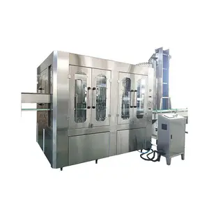 Complete Small Scale Automatic Beverage Bottle Monoblock Carbonated Soft Drinks Soda Sparkling Water Filling Bottling Machine