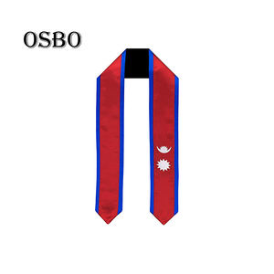 Écharpe de graduation avec drapeau du Népal, drapeau de graduation pour les études <span class=keywords><strong>à</strong></span> <span class=keywords><strong>l</strong></span>'étranger - Product Image 2