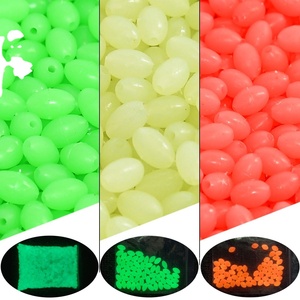 Vente en gros 1000 pièces/sac Perles d'œuf souples lumineuses ovales en caoutchouc pour la pêche, stoppeurs de ligne de pêche, perles pour la pêche de nuit à la <span class=keywords><strong>mouche</strong></span>, Pesca - Product Image 1