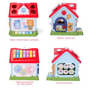 Cube d'activités éducatives précoces pour bébé, jouets musicaux, <span class=keywords><strong>maison</strong></span>, <span class=keywords><strong>jeux</strong></span> d'apprentissage pour enfants, blocs de jeu, xylophone, cube de piano avec lumière - Product Image 5