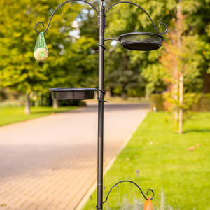 Esschert Design Wholesale <span class=keywords><strong>Station</strong></span> d'alimentation pour oiseaux de jardin en acier doux pour l'extérieur, crochet pour suspendre les aliments. - Product Image 5