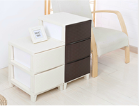 Armoire de rangement de style tiroir Kworld, boîtes de rangement en plastique pour jouets, collations, vêtements ; bacs organisateurs, armoire à chaussures multi-niveaux