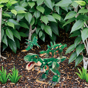QMAN 42106 DIY mainan Model rakitan Tyrannosaurus Rex Set blok bangunan untuk anak laki-laki dinosaurus perang Ji seri konstruksi plastik - Product Image 4