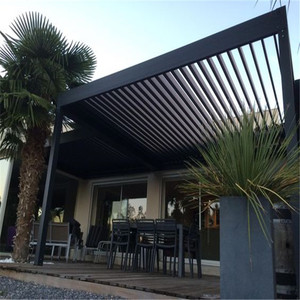 Golcarré rétractable motorisée en <span class=keywords><strong>aluminium</strong></span> avec télécommande, toit étanche, Pergola <span class=keywords><strong>ou</strong></span> gazébo - Product Image 3