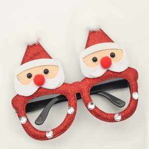 Lunettes de Père Noël et serre-tête à nœud pailleté – Ensemble 2 pièces – Accessoires de fête festifs pour décorations et costumes de Noël - Product Image 4