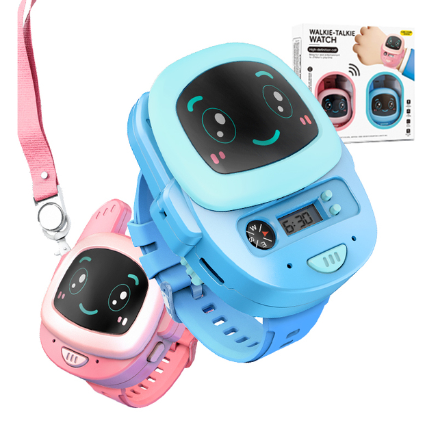 2in1 Rechargeable Walkie-Talkies Wireless Handheld Kids Watches Cartoon Interphone Toy Walkie Talkie Long Range Watch