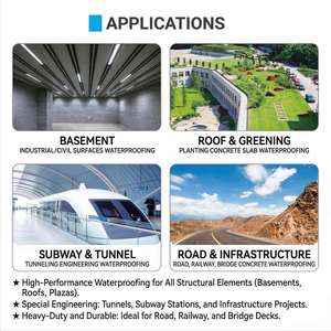 Peinture d'étanchéité en caoutchouc asphalte écologique TS-908, application facile, sans durcissement nécessaire - Product Image 4