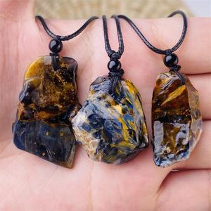 Venta al por mayor de piedras curativas de cristal de ágata natural <span class=keywords><strong>pietersite</strong></span> fabricación de collares para colgantes regalos de joyería - Product Image 6