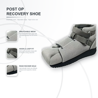 Chaussure post-opératoire à tige haute en mousse EVA grise avec rembourrage en maille, à bout carré, pour soins aux patients – Fourniture en gros OEM