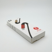 Kabel Data USB kualitas tinggi dengan Glossy & Matt laminasi Embossing lapisan UV harga benar dalam kotak kemasan Folder