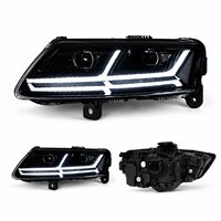 Ensemble de phares LED BK pour Audi A6 2008-2011, style Q7, projecteur laser, clignotants séquentiels, plug and play