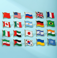 Broches drapeaux nationaux de tous les pays, best-sellers transfrontaliers, cadeaux commémoratifs les plus vendus pour le commerce extérieur