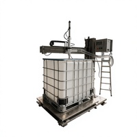 Machine de remplissage et de pesage pour conteneurs IBC à tête unique, en acier inoxydable 304, avec détection de niveau de liquide au-dessus et au-dessous du niveau de surface pour liquide d'œuf et huile comestible