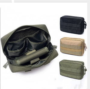 กระเป๋าแพทย์สนาม กระเป๋าปฐมพยาบาล MOLLE Admin Pouch ขนาด 8" x 5" พร้อมซิปคุณภาพสูง ลายพราง สำหรับการล่าสัตว์ สีทหาร - Product Image 4