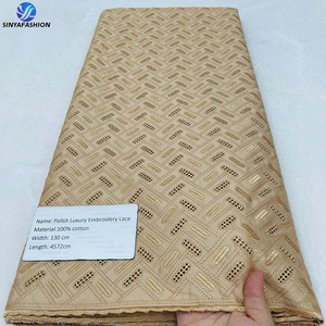 <span class=keywords><strong>Pizzo</strong></span> Voile Svizzero Sinya di Alta Qualità, 100% Cotone, Lussuoso <span class=keywords><strong>Pizzo</strong></span> Africano Ricamato per Abbigliamento Maschile - Product Image 5